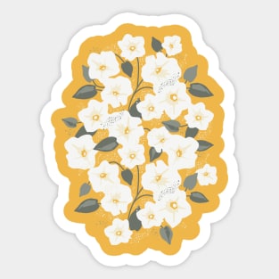 Gentle white field bindweed Sticker